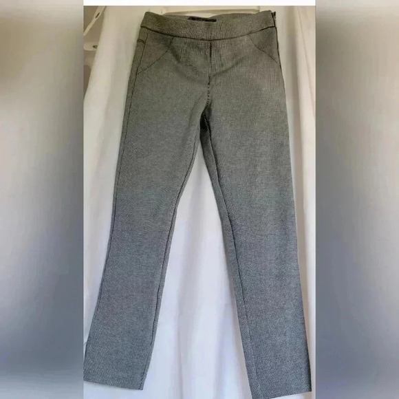 Zara Black & white Checkered Dress pants, size medium - Picture 1 of 13